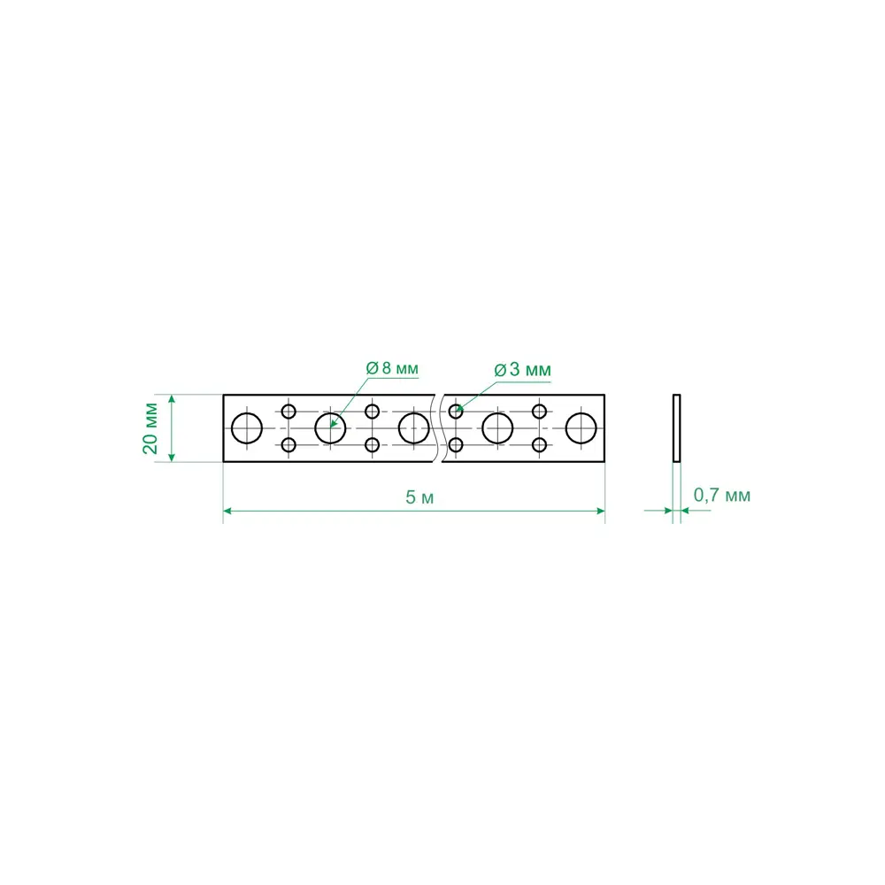 Santreyd Перфолента прямая для крепления конструкций 20x0.8 мм 84300267 STLM-1012378 - Вид №4