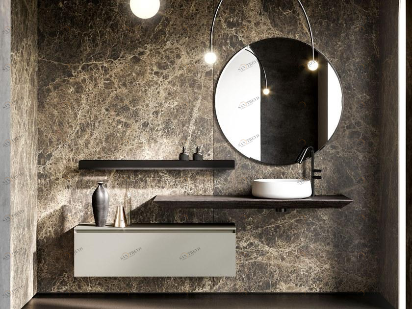 Ideagroup Столешница под умывальник / тумба под умывальник Cubik sun-id-1360637