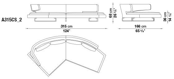 B&B Italia Диван из ткани Arne sun-id-1450327 - Вид №5