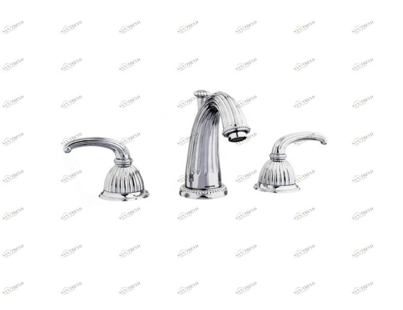 033001.000.62 Набор для раковины с тремя отверстиями Сатин никель Mestre Artica