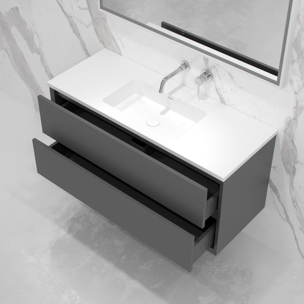 Умывальник из смолы с ящиками со встроенной раковиной LUSSO Volini ARCH-00023160 - Вид №1