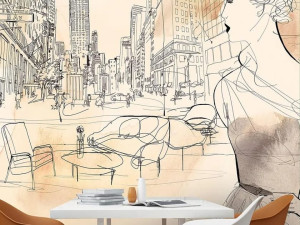 Carta da parati multicolor, PVC free, eco-friendly, lavabile