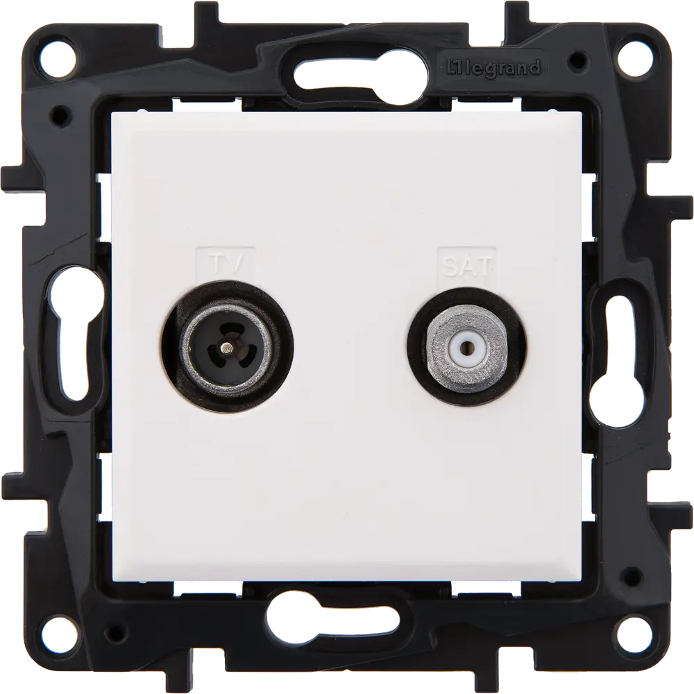 Спутниковая ТВ-розетка Legrand Structura для двойного подключения 82064624 STLM-0018614