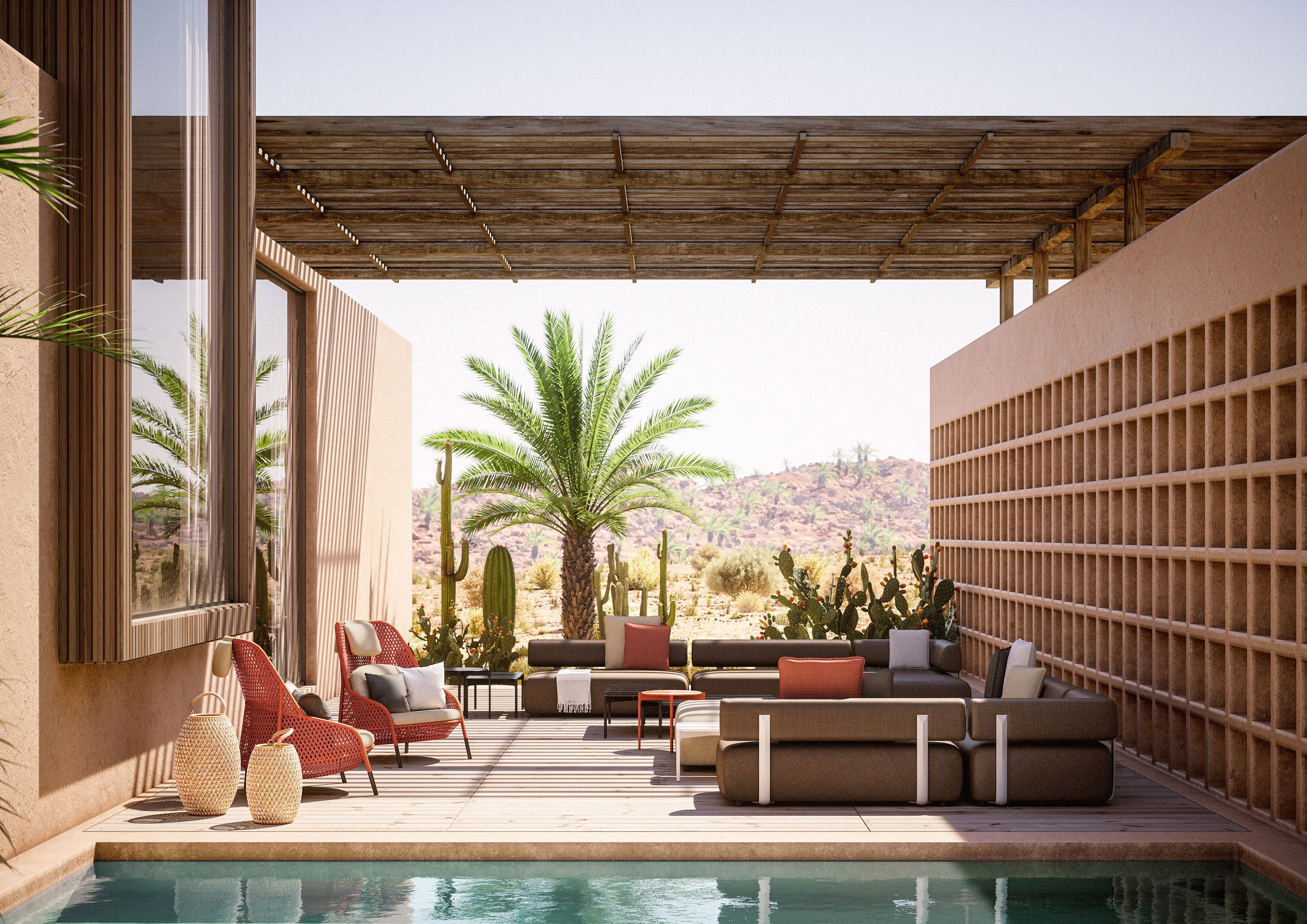 Ткань сад диван DEDON BRIXX ARCH-00089179 - Вид №2