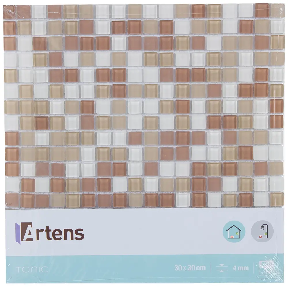 Мозаика Artens «Tonic», 30х30 см, стекло, цвет бежевый 18731670 STLM-2038035  - Вид №3