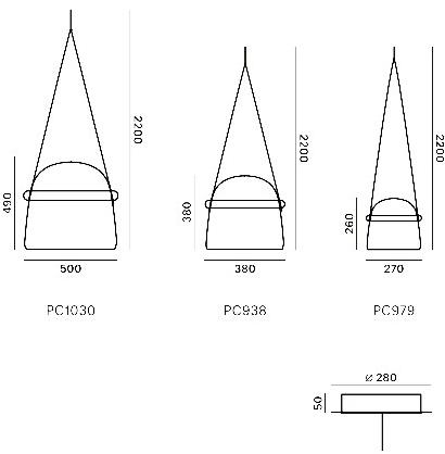 BROKIS Светодиодный подвесной светильник из дутого стекла с диммером Mona Pc1030/pc939/pc979 - Вид №11