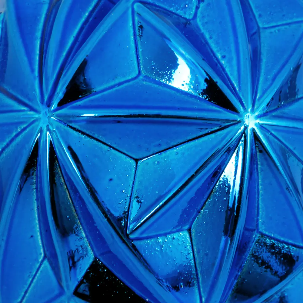 85156503 Елочный шар граненый ø8 см пластик синий STLM-0961126 Santreyd  - Вид №1