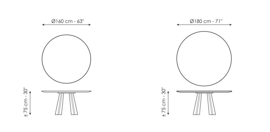 Круглый стол BONALDO TORII ARCH-00138251 - Вид №4