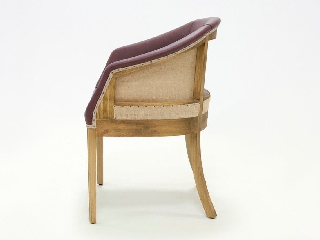 Мягкий стул из коровьей кожи с подлокотниками CREARTE COLLECTIONS Girona Essence ARCH-00064600 - Вид №5