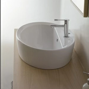 8056AR Встроенная раковина под столешницу овальная Scarabeo Ceramiche