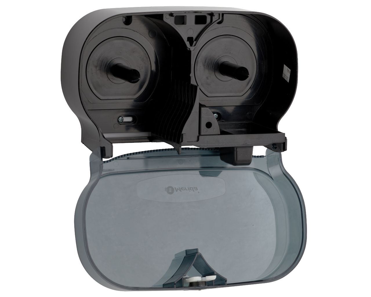 BEC301 Контейнер для двух рулонов туалетной бумаги без сердцевины ONE, АБС-пластик, черный Merida  - Вид №2