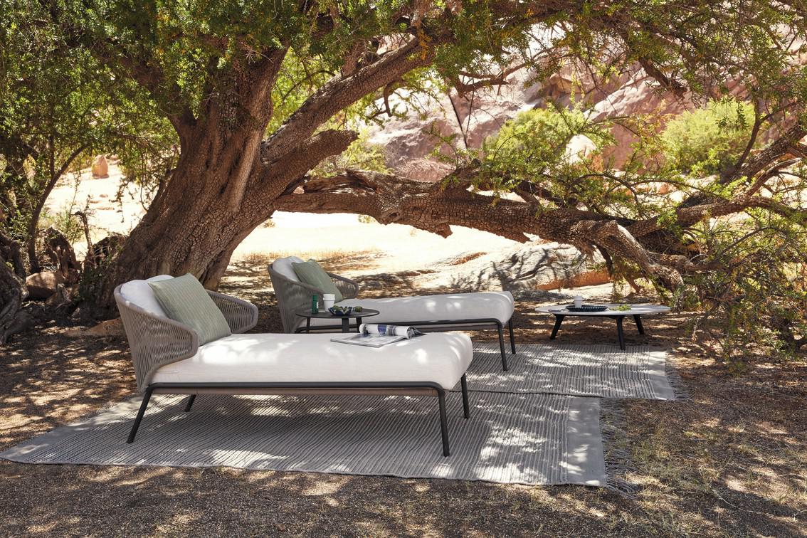 Шезлонг лава серебро Manutti Radius MNST743 - Вид №14