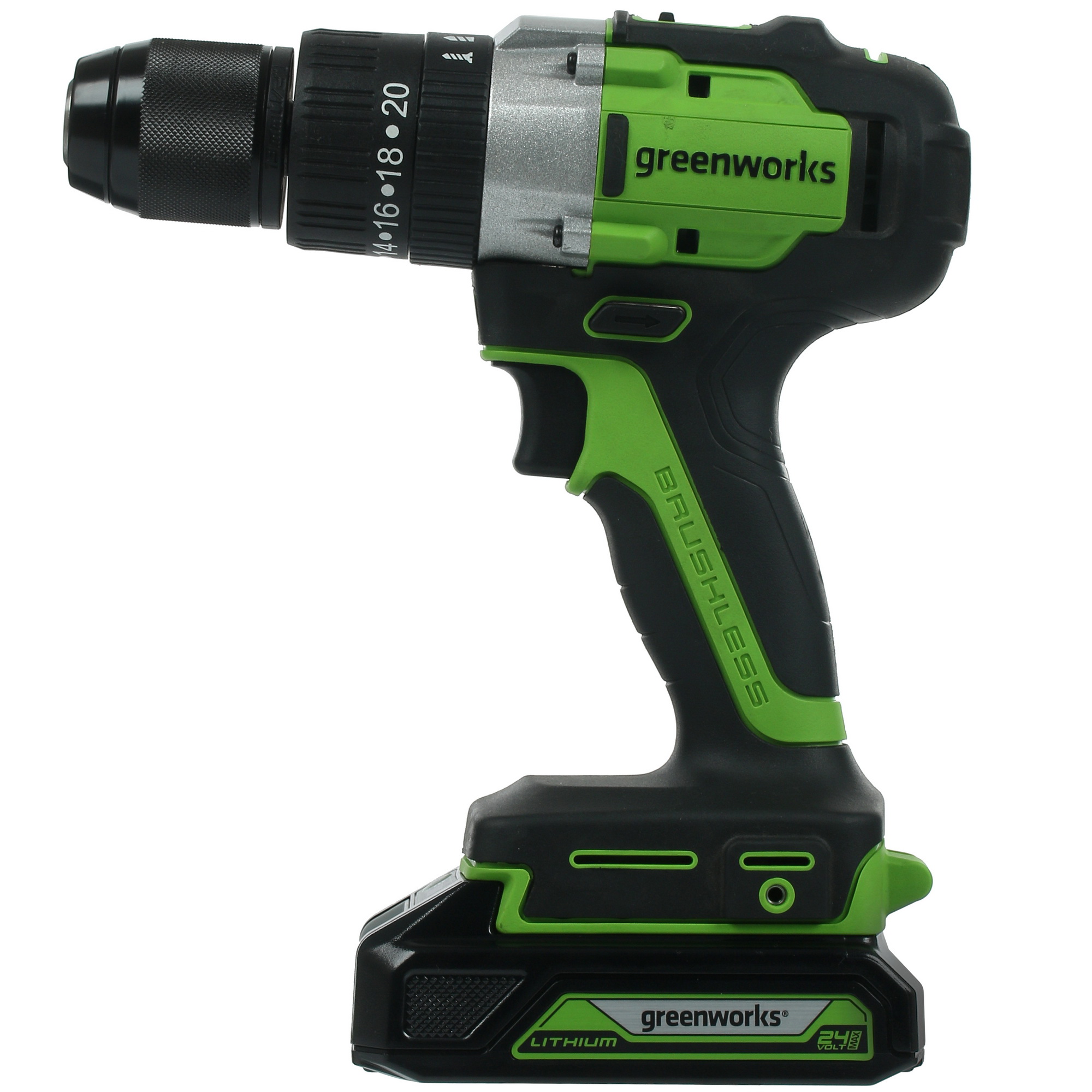 Дрель-шуруповерт GreenWorks GD24DD60K2 24V 5346969 STDN-0144706