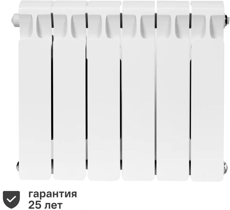 Биметаллический радиатор RIFAR Monolit 350 - 6 секций с нижним подключением 82116785