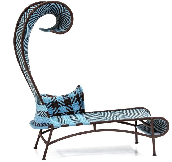 Moroso Садовая кушетка из цветных полиэтиленовых нитей M'afrique sun-id-1381407 - Вид №5