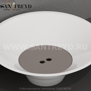 486089 Накладка на слив из керамики цвет Кашемир Kerasan Deco Италия