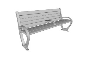 FSRT98 Скамейка трио  Forms-surfaces