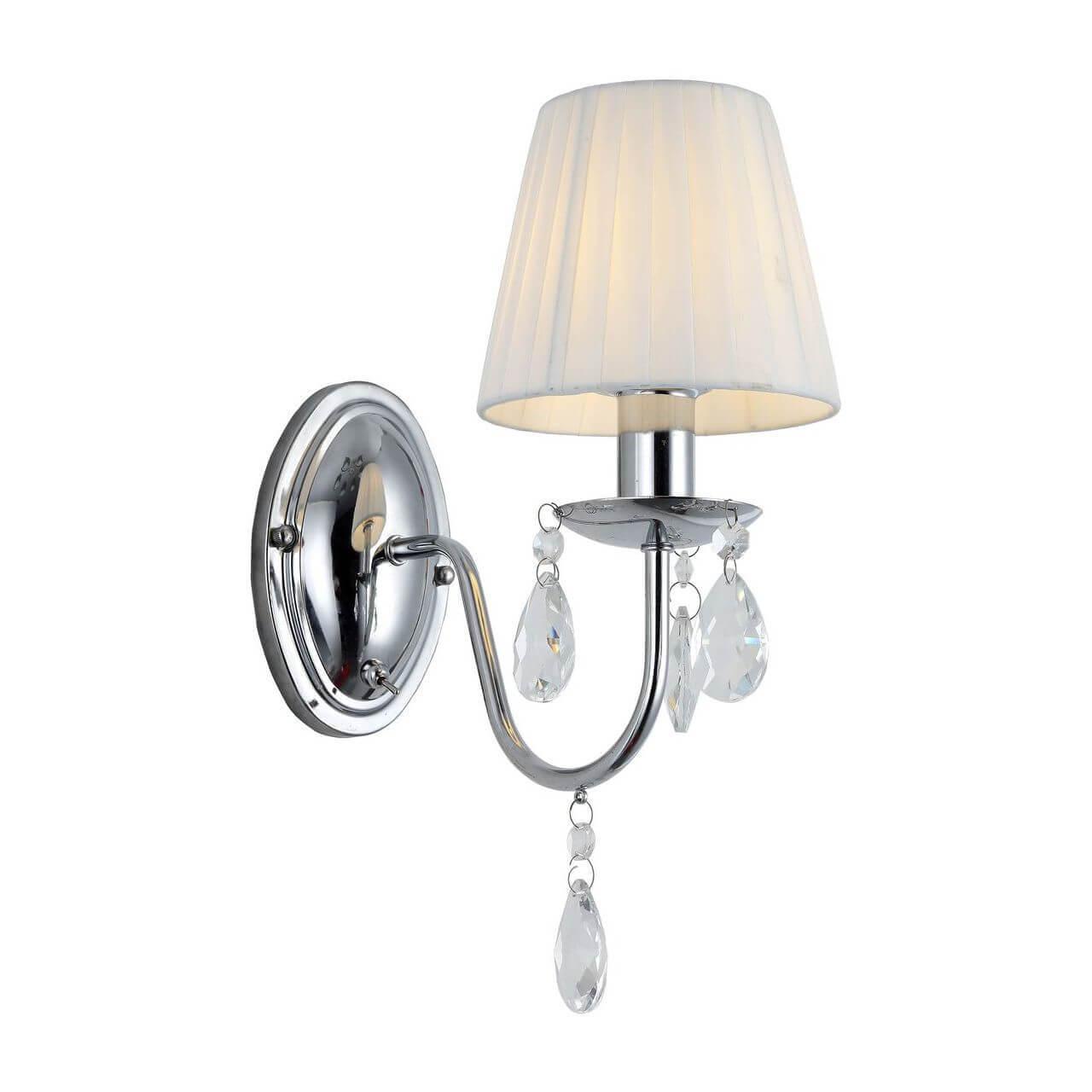 Бра металлическое с абажуром белое Arte Lamp A9123AP-1CC ARTE LAMP 9123 00-3928937 Белый;серебро  - Вид №3