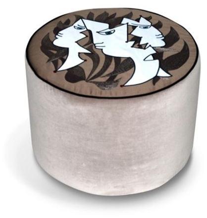 Roche Bobois Круглый пуф из ткани Jean cocteau sun-id-1460859 - Вид №2