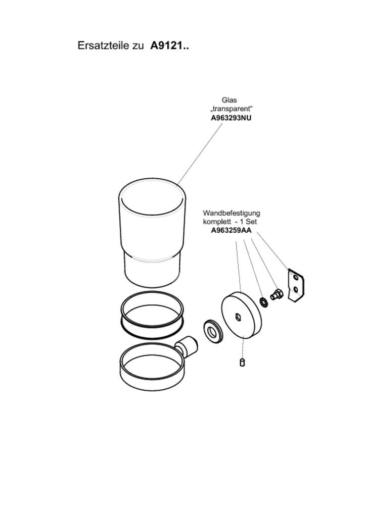 A9121AA Стакан с держателем Ideal Standard IOM - Вид №2