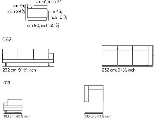 4-местный кожаный диван с полуостровом Amura ARCH-00150390 - Вид №6