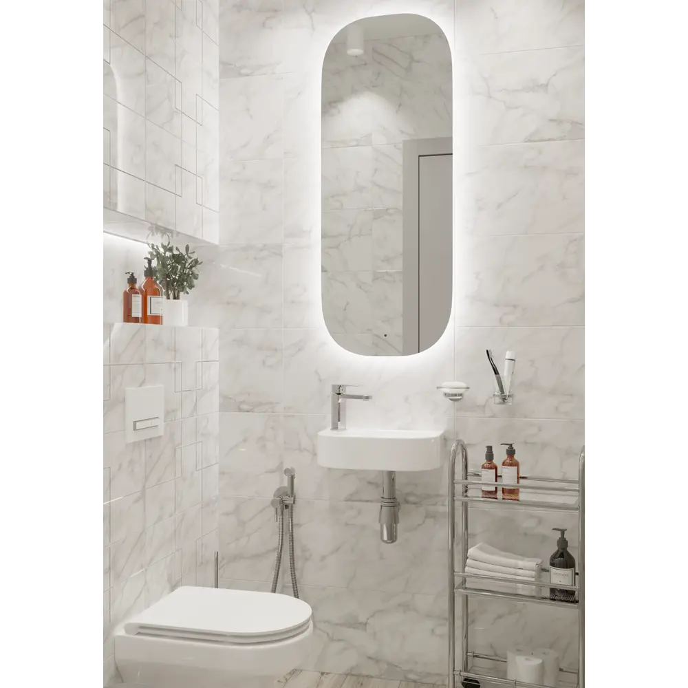 Зеркало с подсветкой Bokacho Led 450x1150 мм 83994234 STLM-2197412 Santreyd - Вид №5