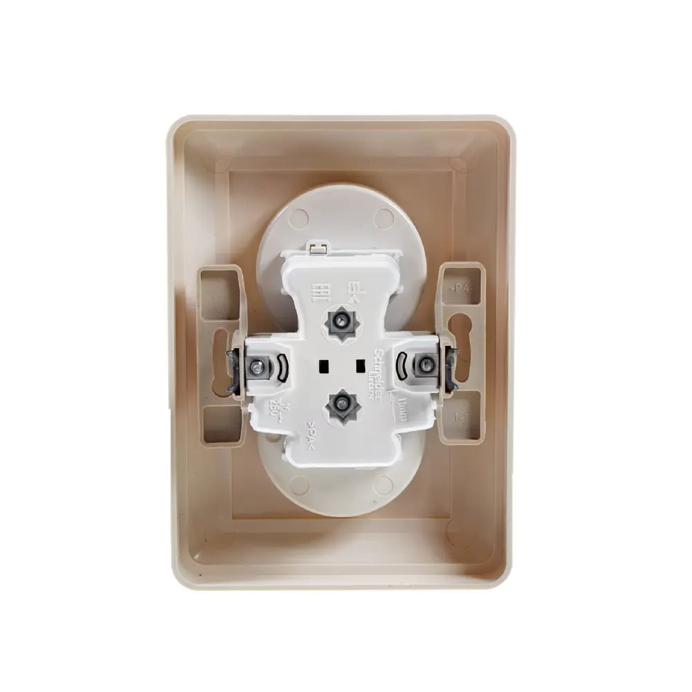Розетка Schneider Electric W59, 2 разъема, цвет бежевый 14534329 STLM-2110237 - Вид №1