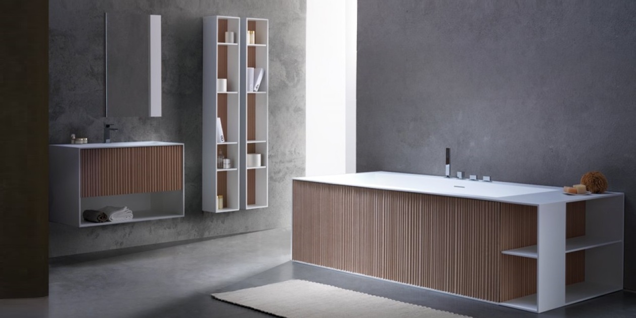 Ванна напольная с панелями Veer 210 см Karolitalia VEERRULE210X90 - Вид №1