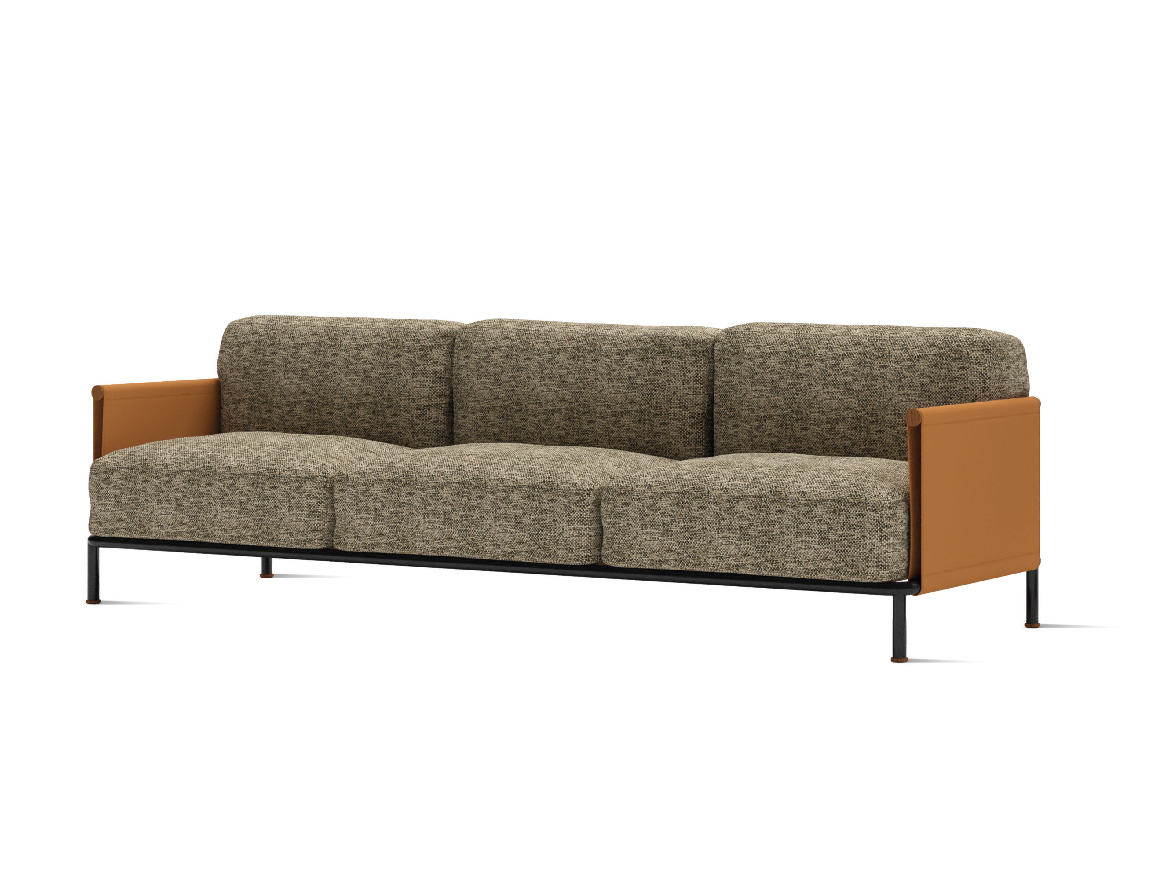 Тканевый или кожаный диван с кожаными подлокотниками Casamania & Horm SC2 ARCH-00054345