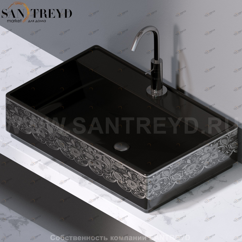 L621461P Накладная раковина на столешницу  прямоугольная A. e T. Italia Fly AeT ITALIA