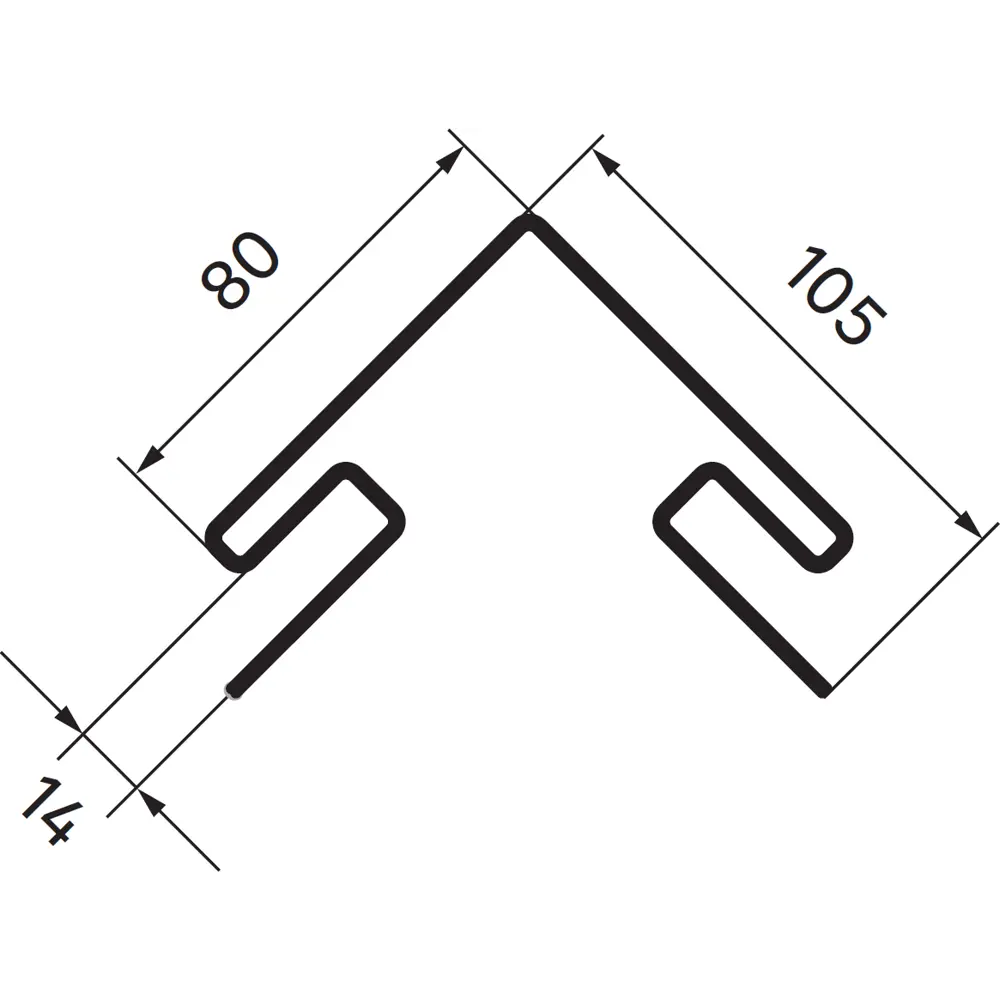 83577602 Угол наружный Artens 3000 мм цвет коричневый STLM-0041970  - Вид №1