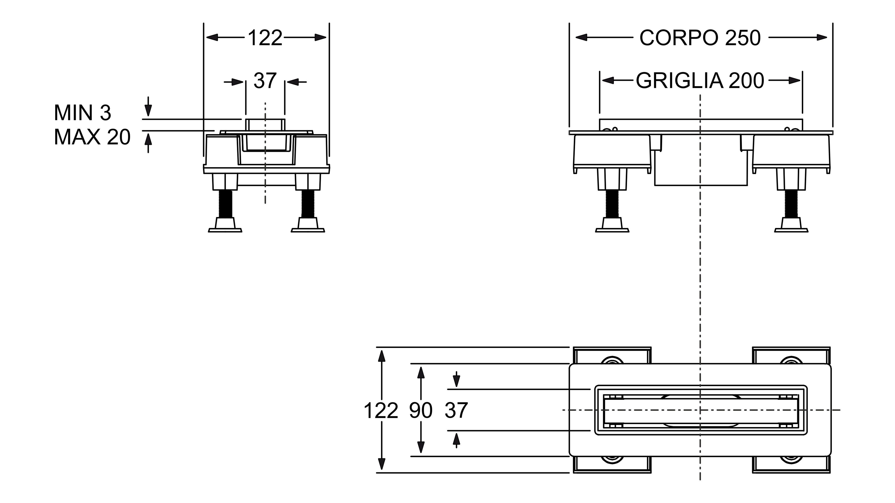 Слив в полу Bonomini Canalissima ARCH-00018564 - Вид №2