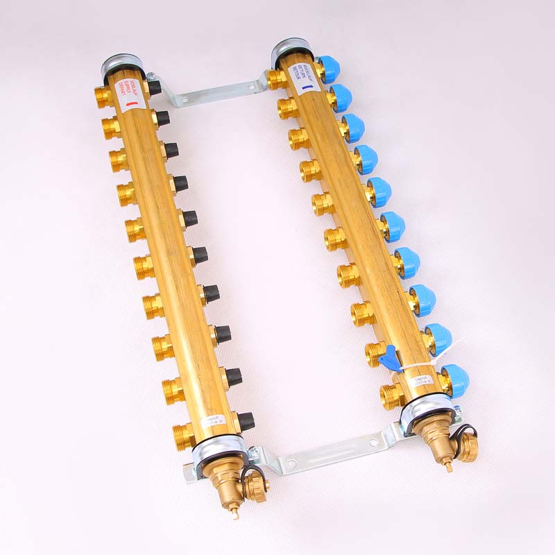 Коллекторная группа HKV с регулировочными и термостатическими вентилями WATTS Ind 1"x3/4"ЕК 10 выходов 10004188 - Вид №1