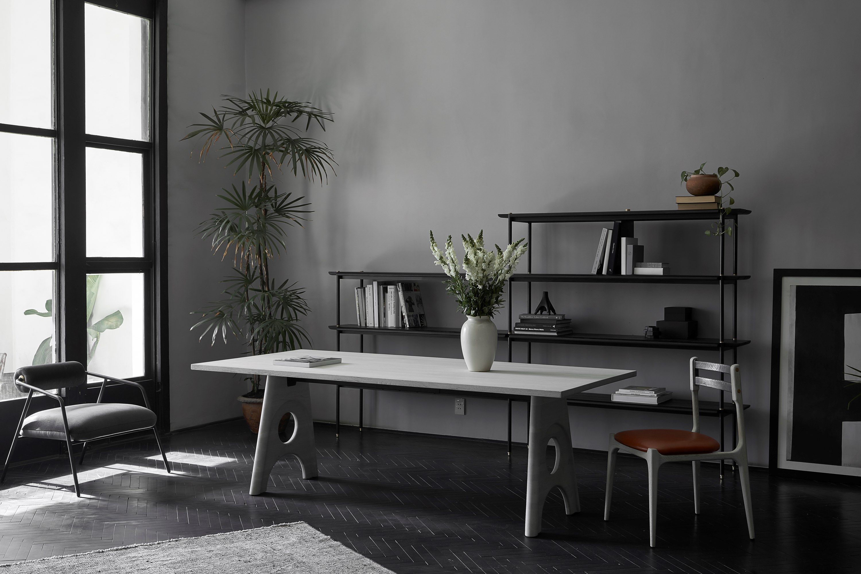 Стальная и деревянная скамья District Eight Укладка ARCH-00140767 - Вид №18