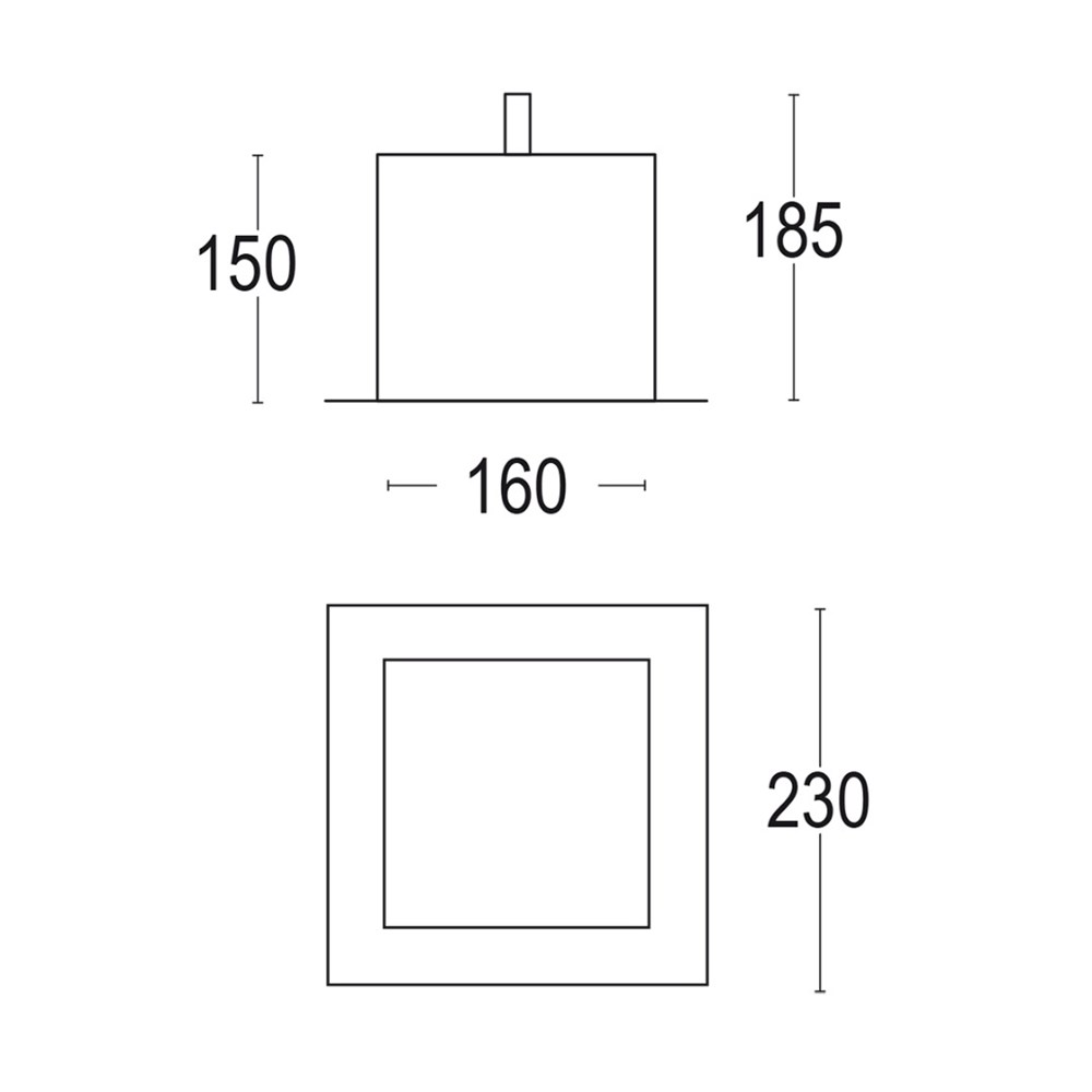 HIDE 2R SQ Ghidini Hide SQ .01 Белый (Матовый)  - Вид №1