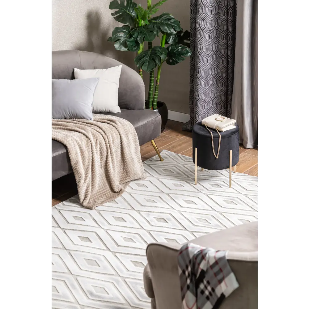 Ковер полипропилен Элис 91E 160x235 см цвет серый CTIM STLM-2028621 - Вид №4