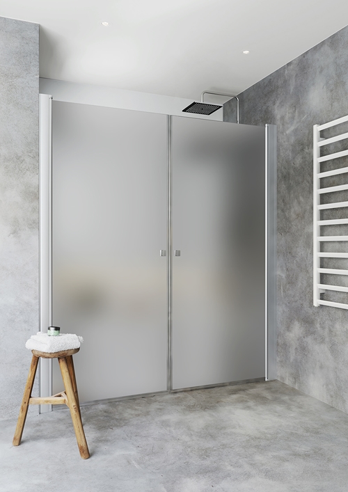 1450594 Красивый Душ Igloo Pro Double 80X80 Frostat Hafa Матовый 