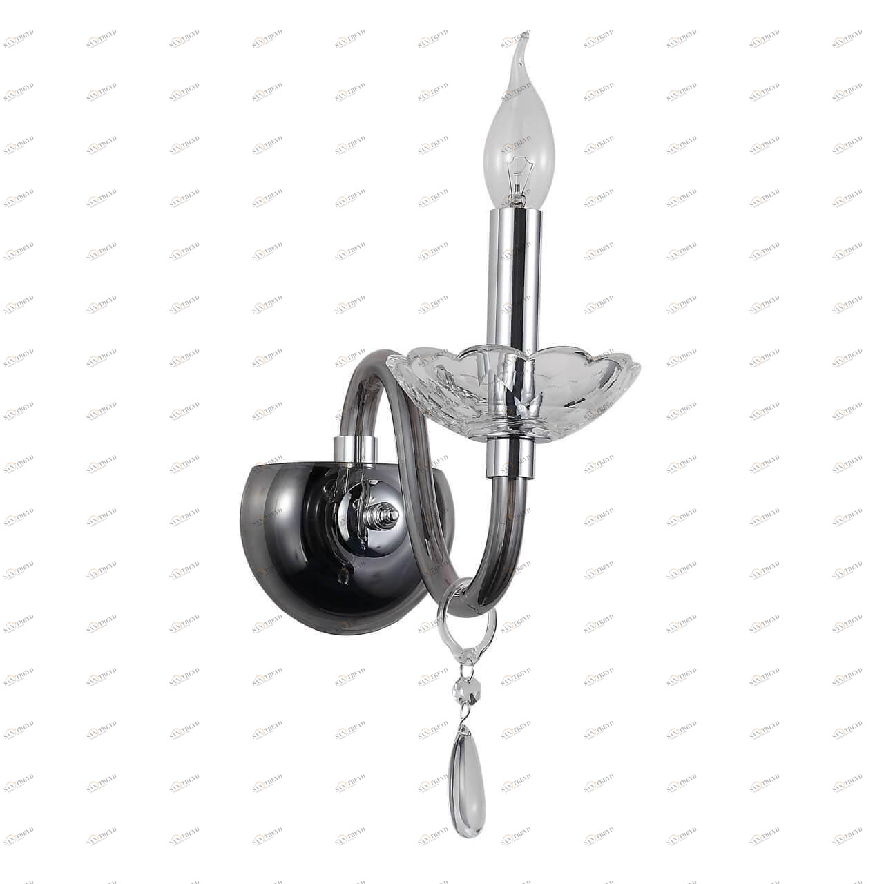 Бра настенное серое MW-Light "Элла" 483024601 MW-LIGHT СВЕЧА 00-3930273 Серый 