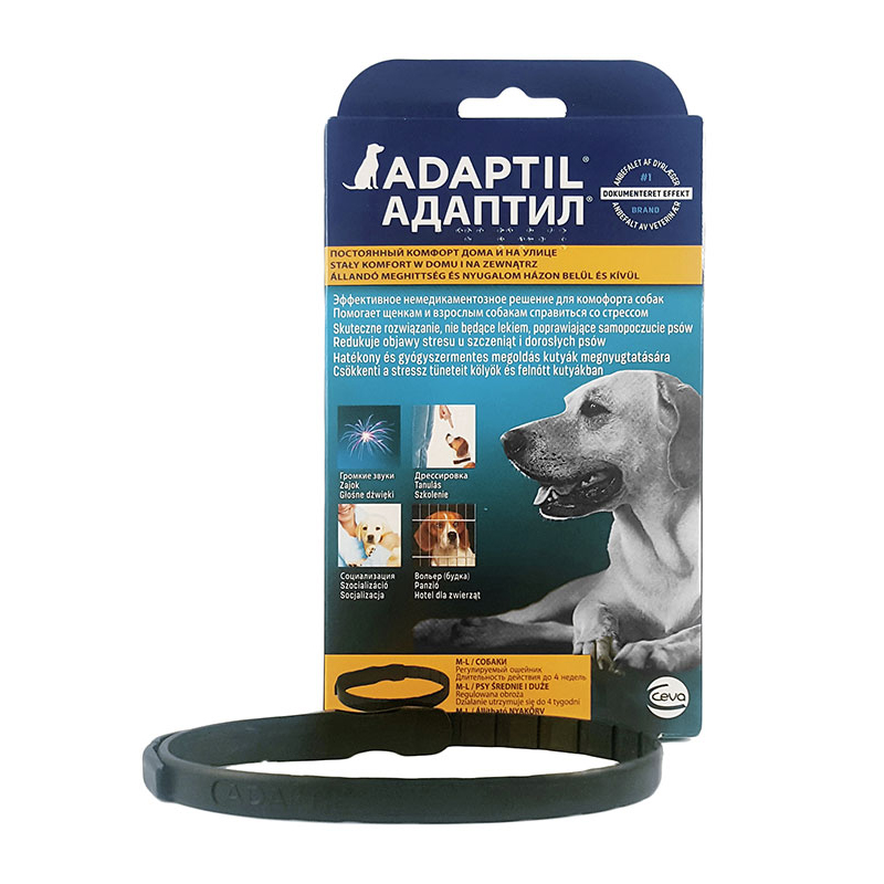 ПР0041937 Ошейник для собак Adaptil успокаивающий с феромонами, размер L до 50 килограмм CEVA 