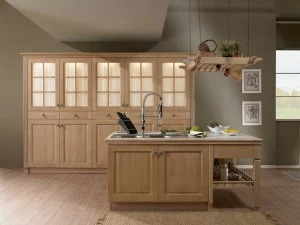 Floritelli Cucine Модульная кухня из массива дерева с островом Jenny