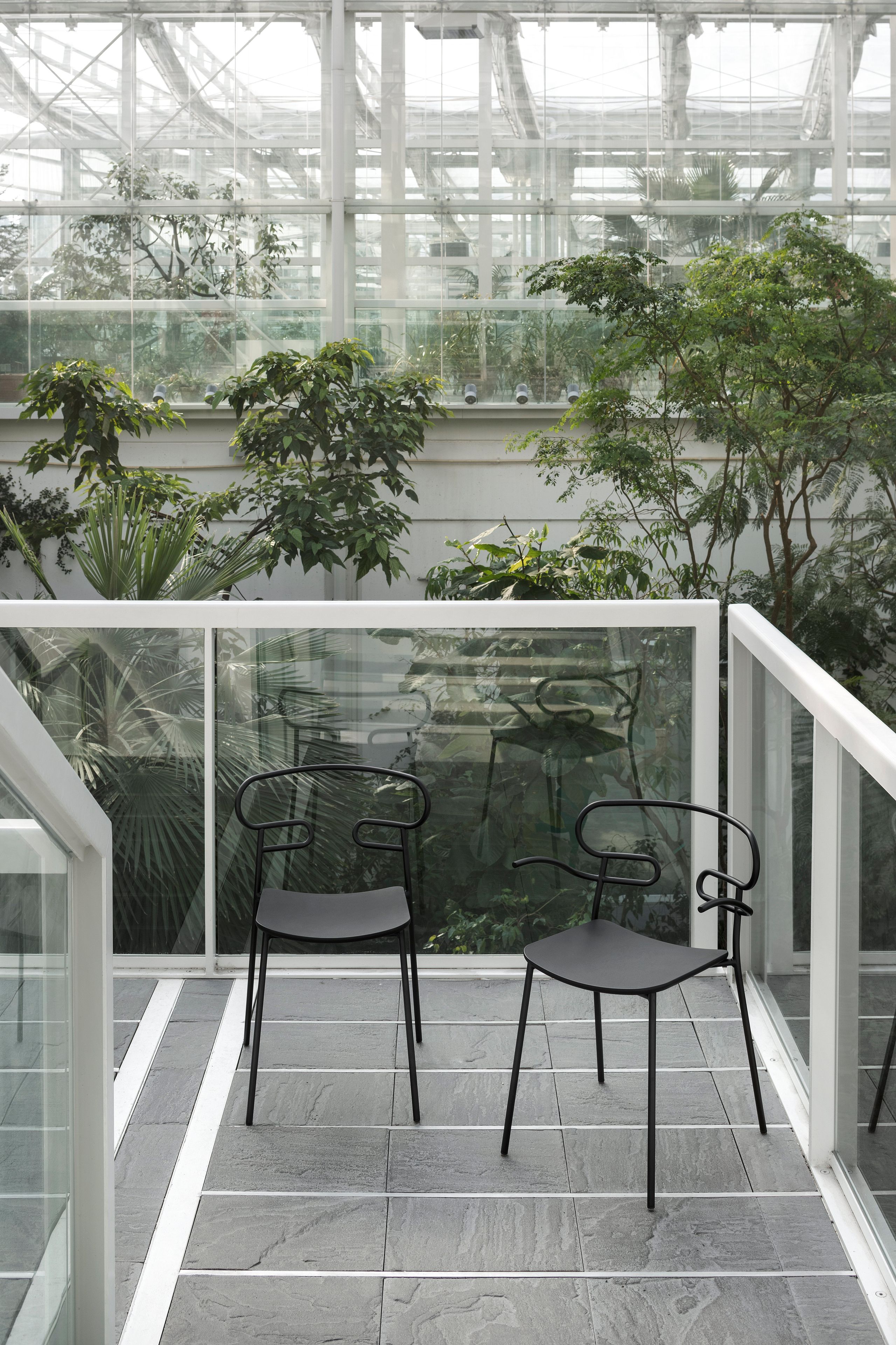 Металлический и полиуретановый стул с открытой спинкой TrabA' Генуя ARCH-00022296 - Вид №9