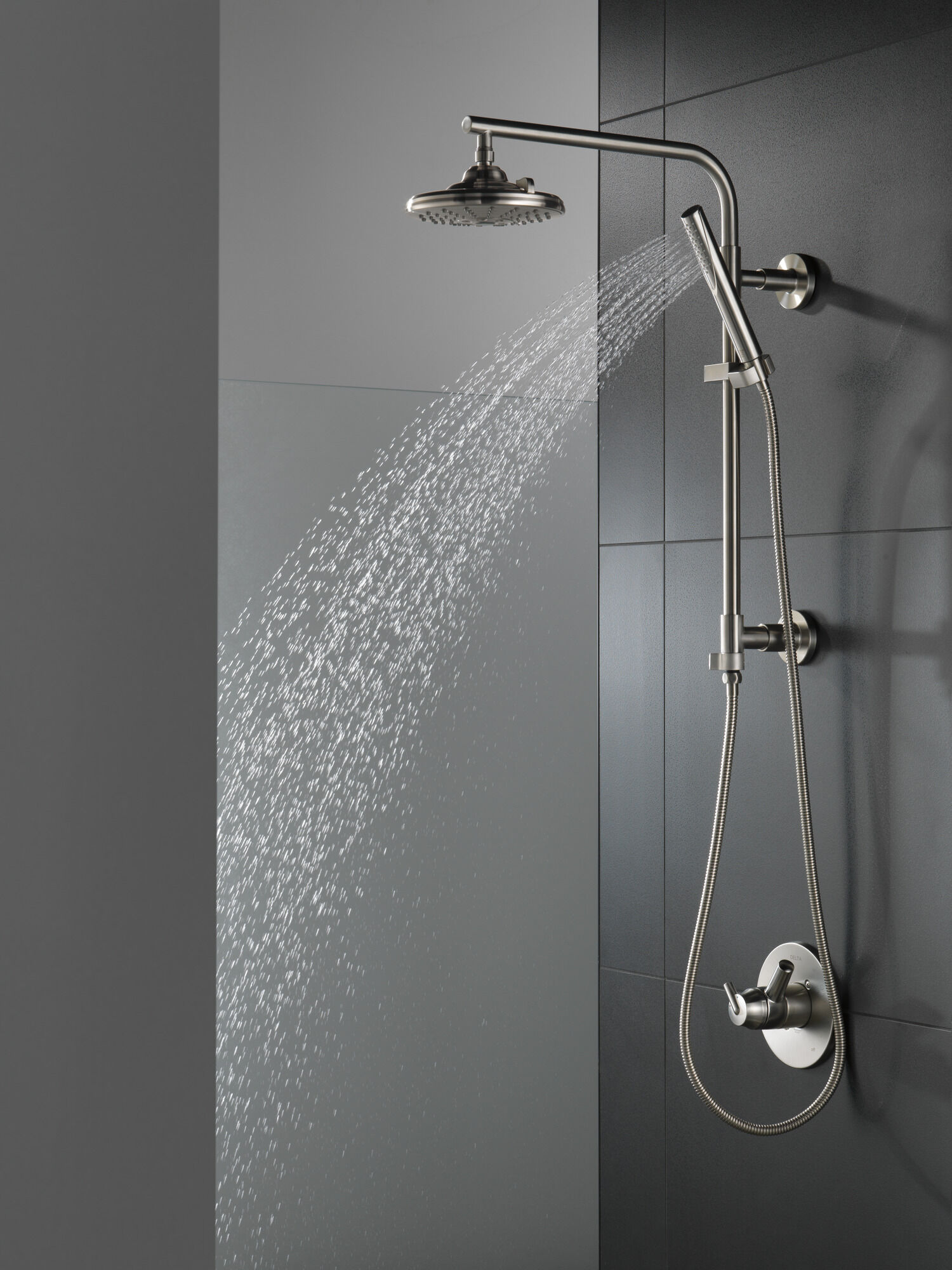 58810-SS Душевая колонна 18 дюймов, круглая Delta Faucet Universal Showering Нержавеющая сталь  - Вид №7