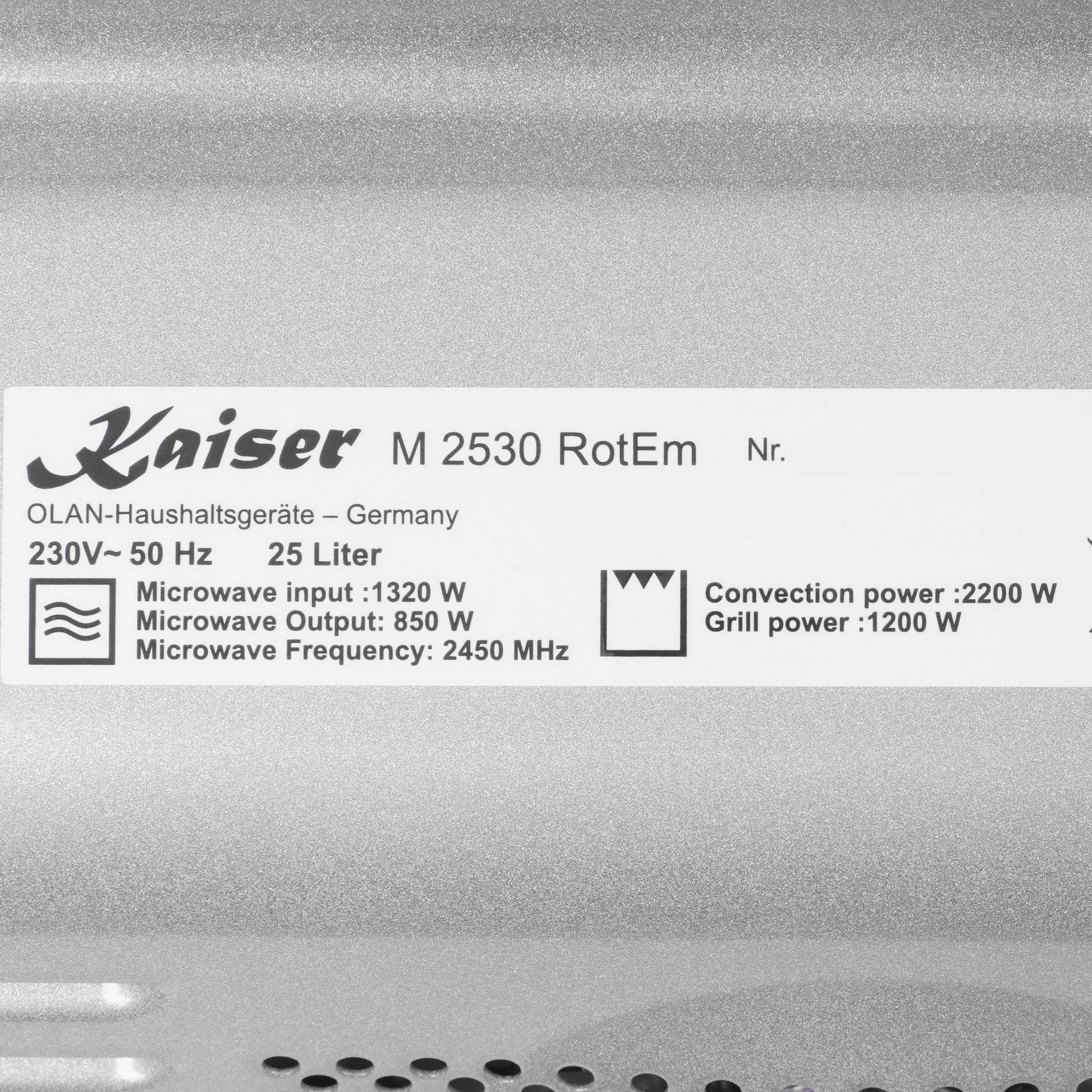 9229071 Микроволновая печь Kaiser M 2530 красный STDN-0038297 - Вид №6