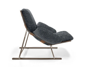 Кресло с салазками из ткани