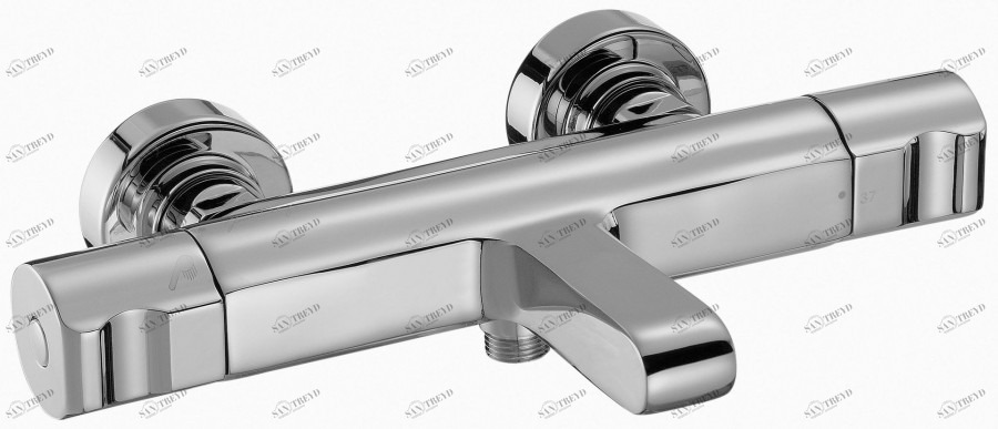 E10870-CP Настенный термостатический смеситель для ванны/душа Jacobdelafon SINGULIER Santreyd