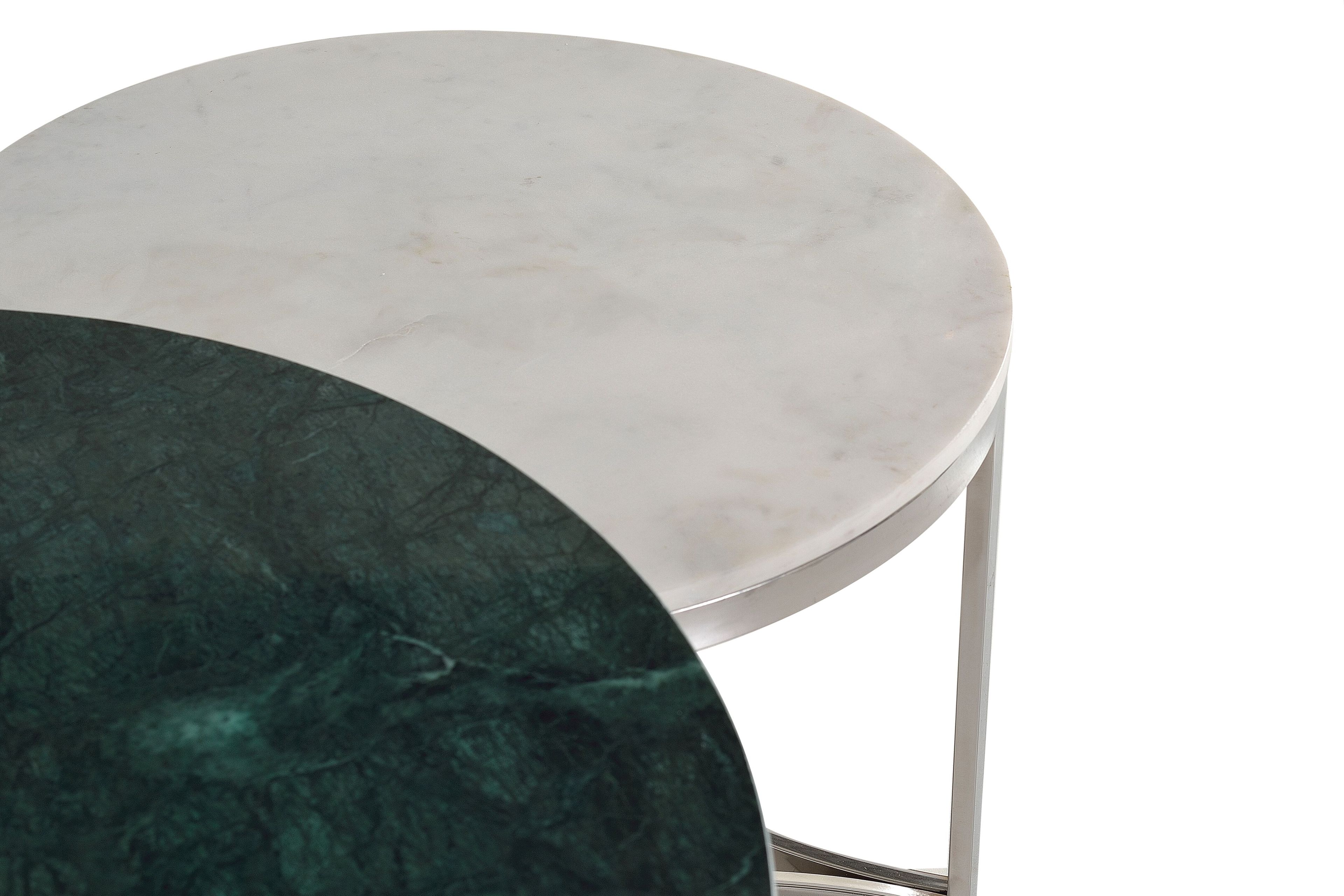 Высокий круглый мраморный журнальный столик Giner y Colomer 1225 ARCH-00050504 - Вид №2