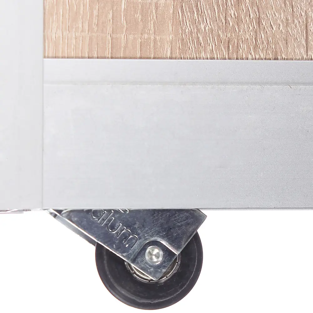 Дверь-купе KONSENSA 255.5x80.4 см МДФ цвет дуб сонома профиль матовое серебро STLM-2209636 - Вид №4