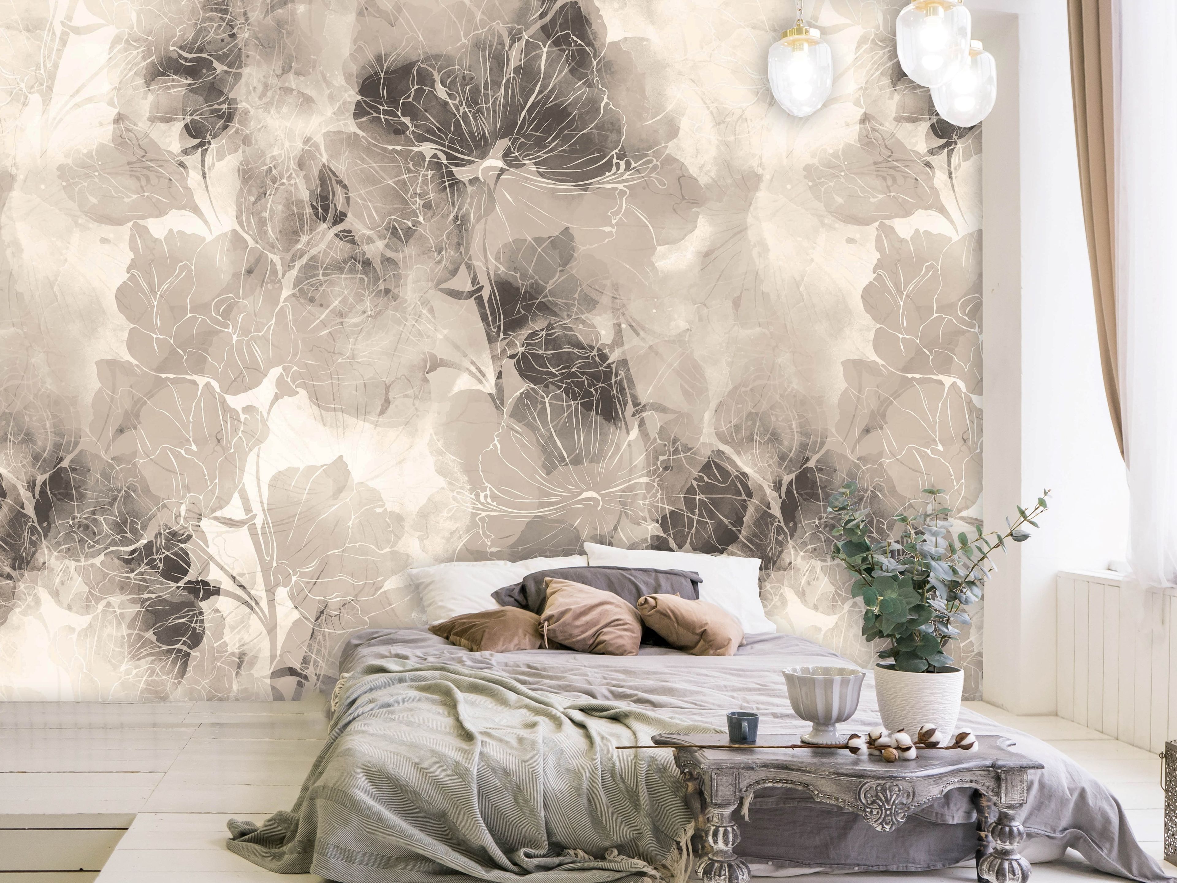 Моющиеся обои с цветочными узорами Creativespace Prêt-à-porter ARCH-00005380