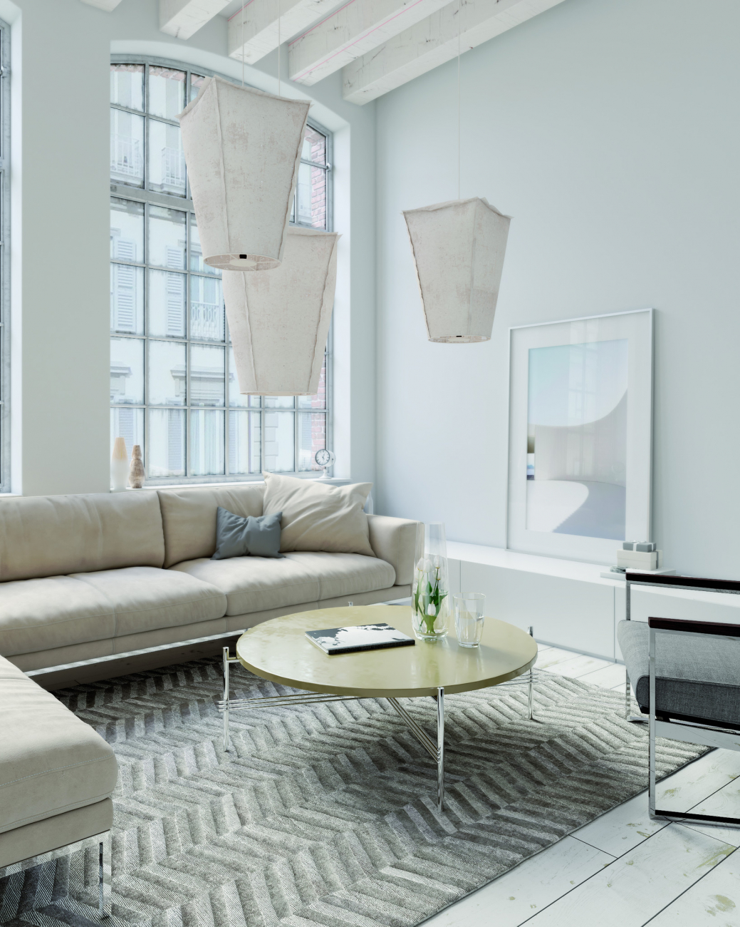 Ковер Chelo Серебряный 200*300 CARPETDECOR ДИЗАЙНЕРСКИЕ, HANDMADE, ДЕТСКИЕ 240197 Серый  - Вид №1