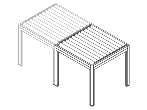 Самонесущая пергола из алюминия с поворотными пластинами Mv Line Биоклиматика ARCH-00067209 - Вид №5